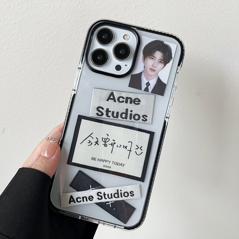 同款手机壳适用于iphone13promax苹果防摔11创意x标签13pro 蔡徐坤白