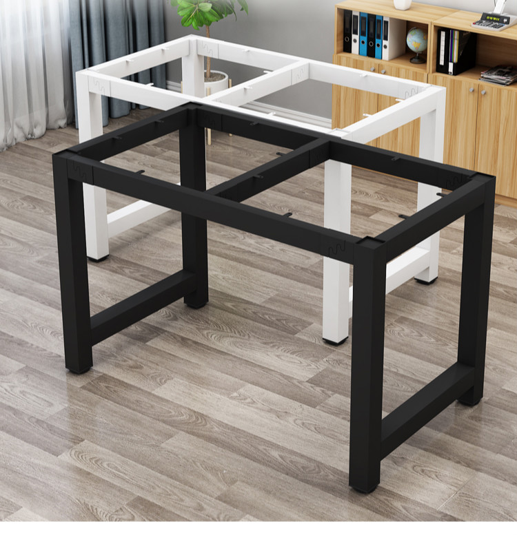 桌架无台面餐桌腿桌子腿支架桌架铁艺金属桌脚办公桌会议桌铁架茶几