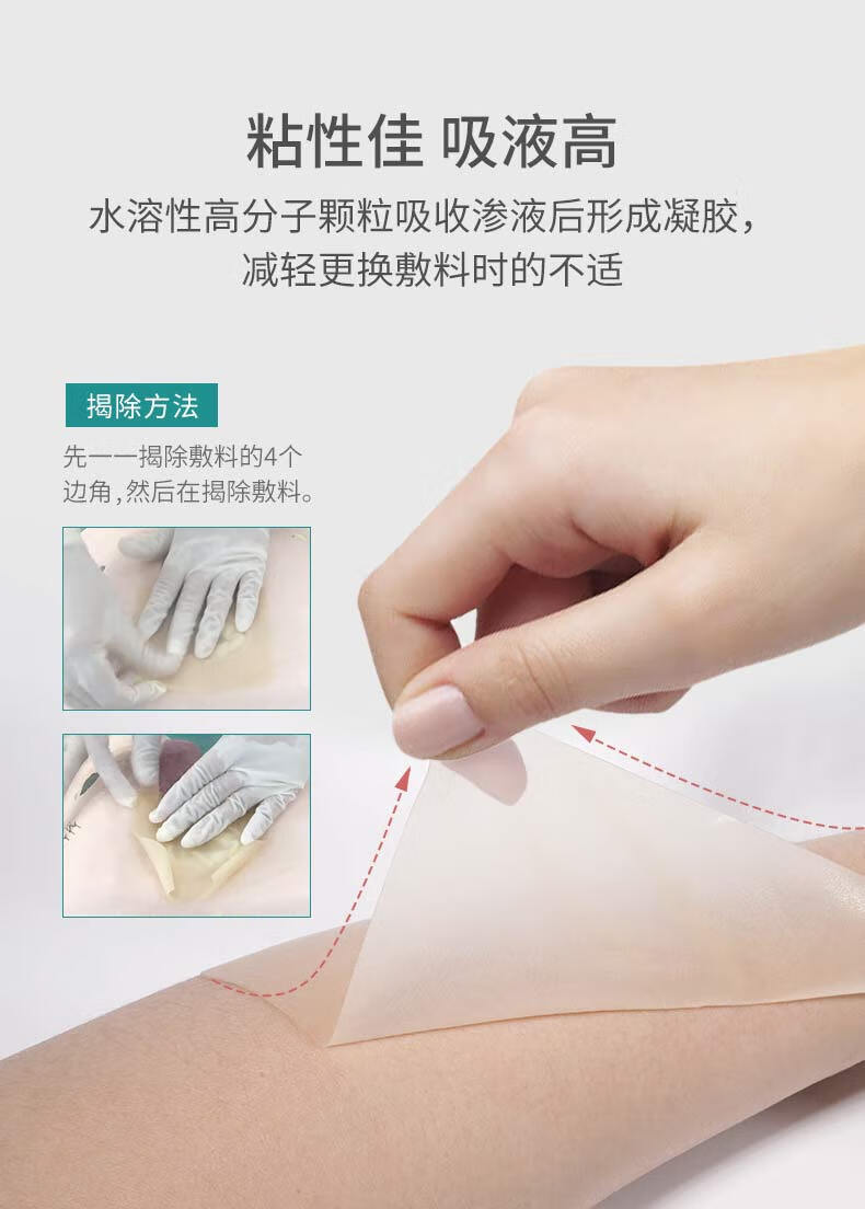 使用水胶体敷料过程图图片