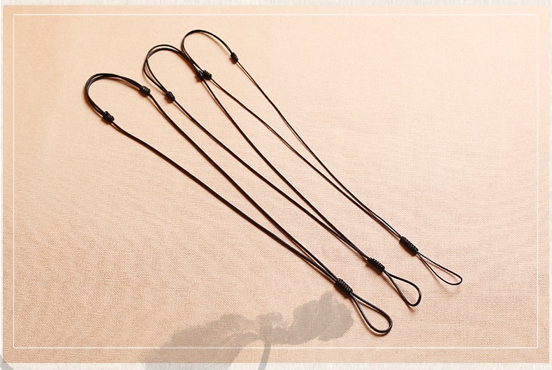 蜡皮绳平安扣项链绳吊坠挂绳手工编织玉坠绳和田玉佩绳翡翠蜜蜡挂件绳