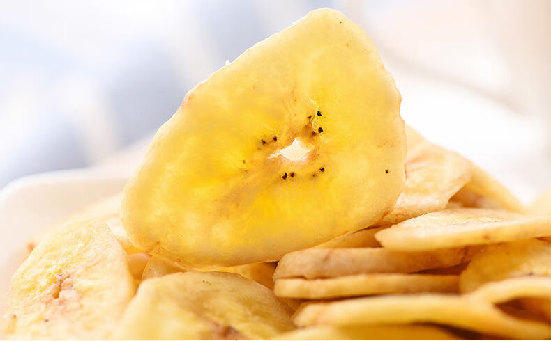 片香脆香蕉干片水果干芭蕉干烘烤果干休闲果干零食黄金香蕉脆片1斤