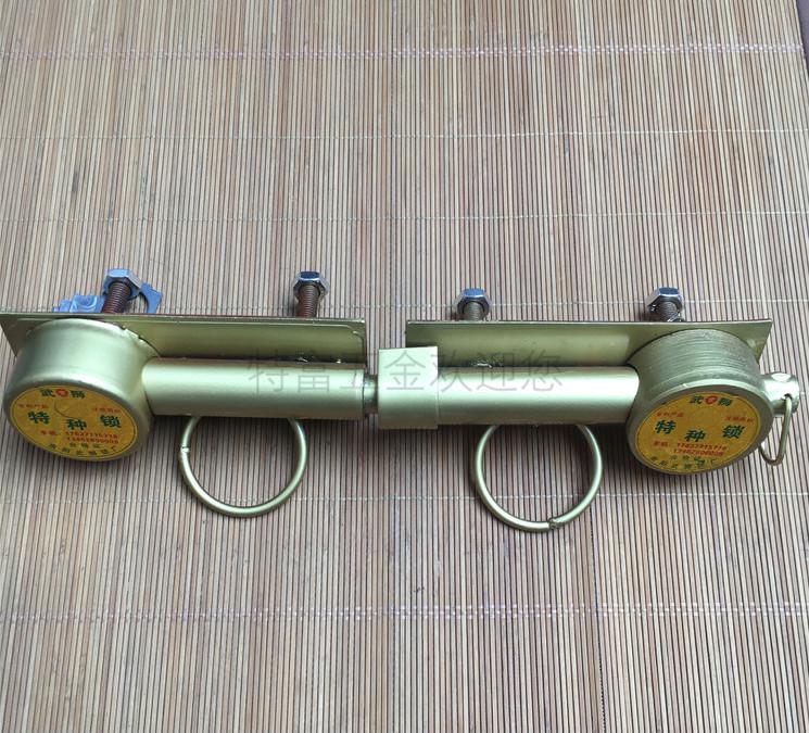 大门通用锁仓库锁木门铁门防盗锁老式门双扇门复古庭院大门锁 锁穿杆