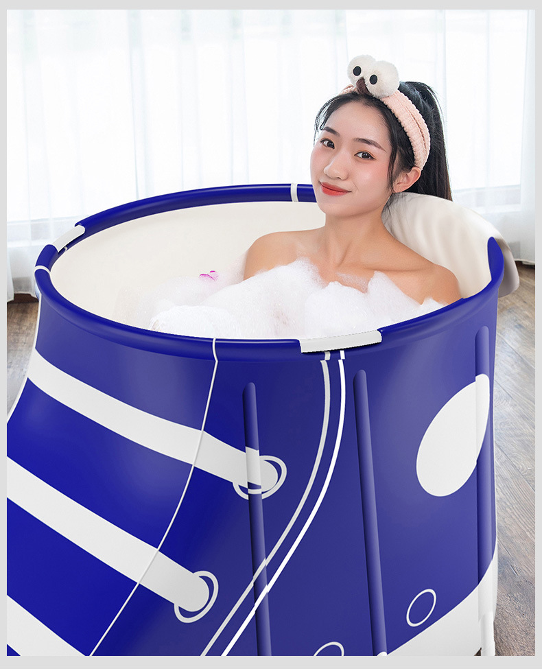 选美xuanmei鞋型折叠浴桶泡澡桶大人可折叠洗澡桶家用沐浴汗蒸浴桶sn
