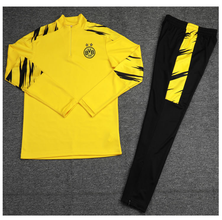 训练服外套长袖半拉套装尤文巴萨皇马巴黎多特队服出场服 巴萨黑金e s