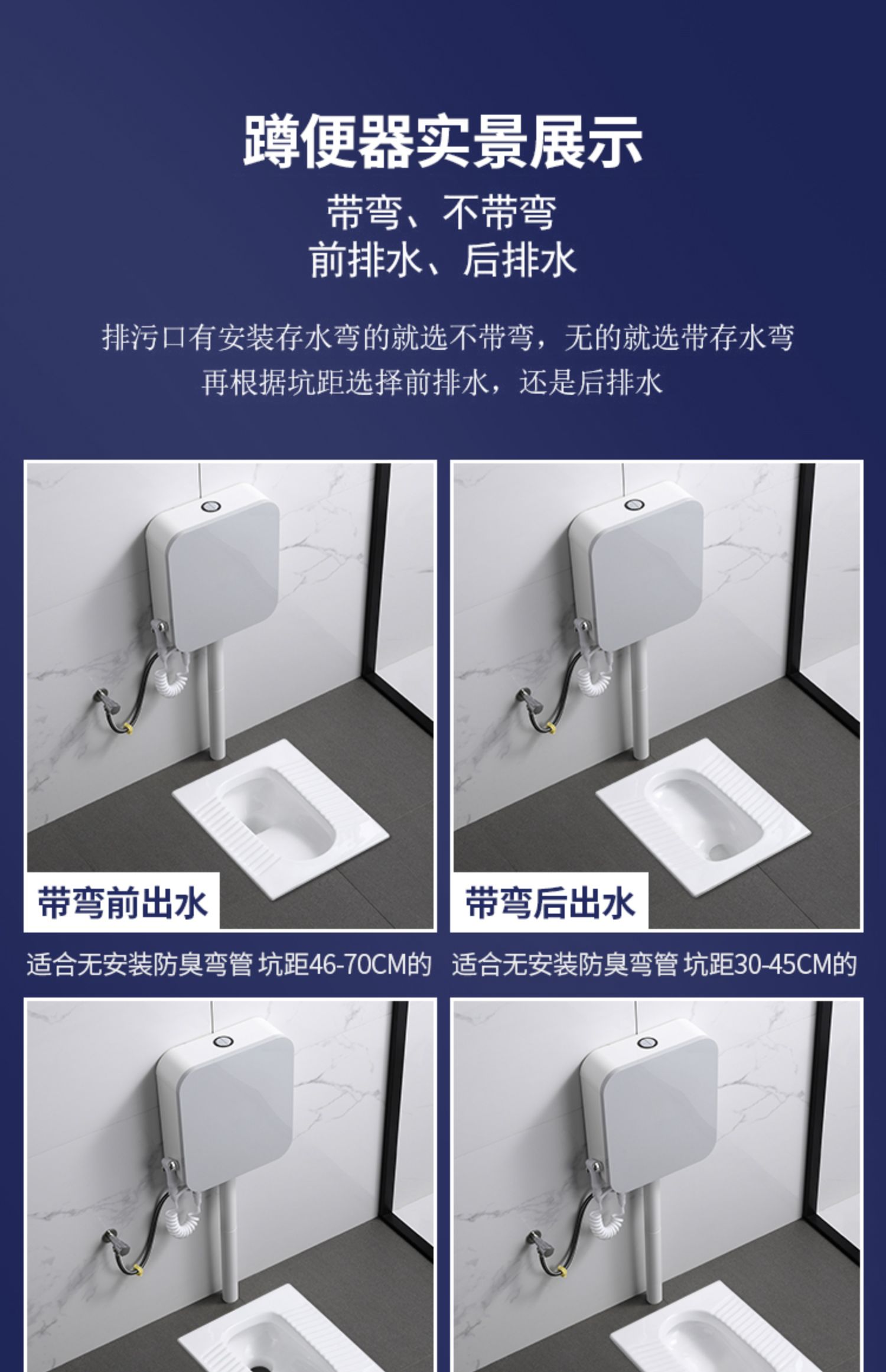 蹲便器超薄家用防臭防滑蹲坑蹲厕工程大便池水箱感应套装 单购脚踏阀