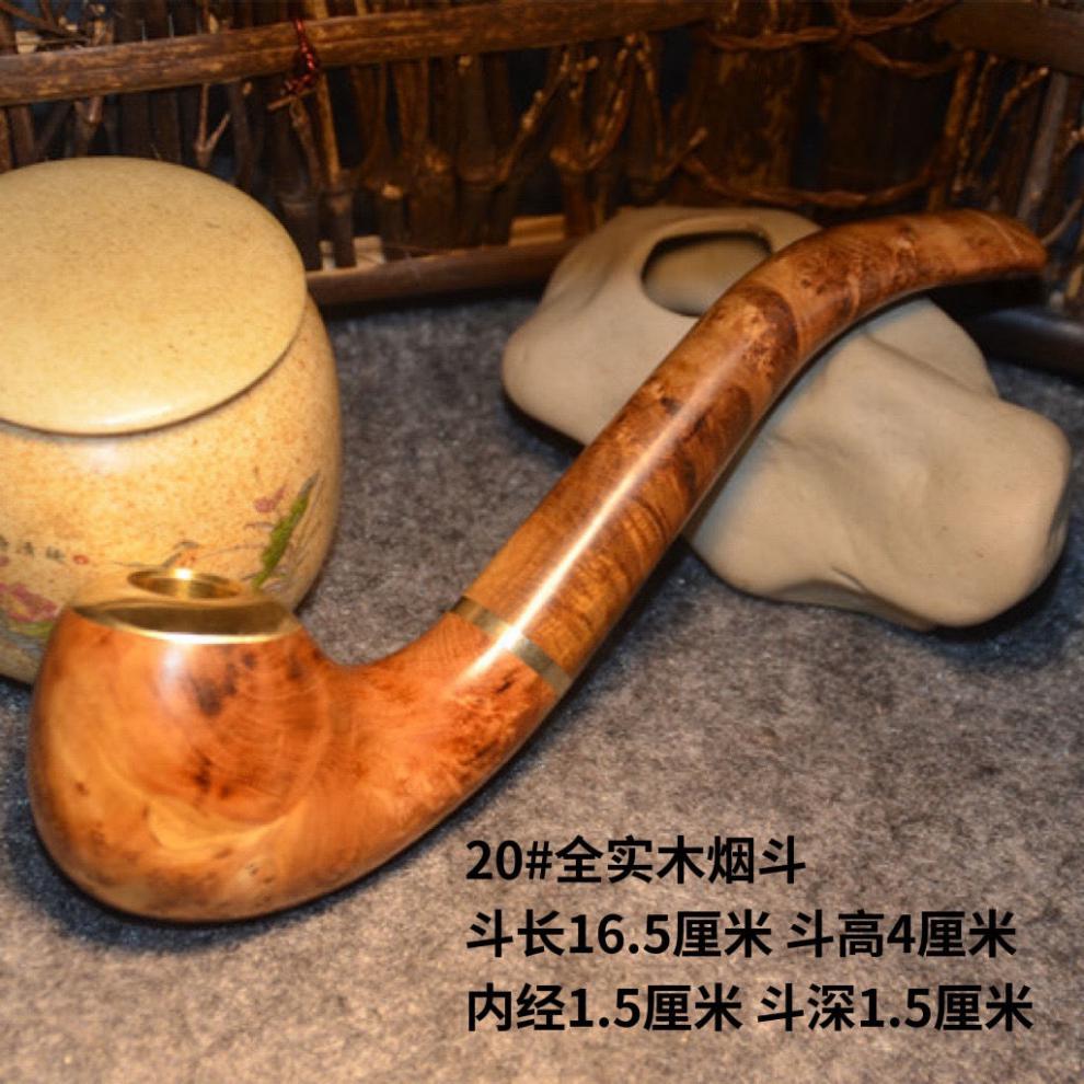 麻梨疙瘩烟斗老料满瘤花老式手工麻利烟袋斗树根弯直烟嘴国货之光 11