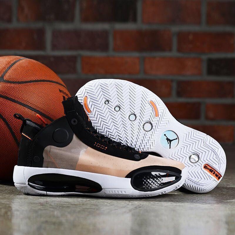 男女鞋 aj34代篮球鞋 乔33新款简版冰蓝郭艾伦nba全新年 全黑 47