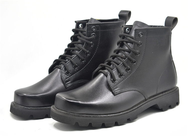 军勾男单皮鞋秋季军牛皮户外高帮系带耐磨士正装皮 钢头款01单 41 41