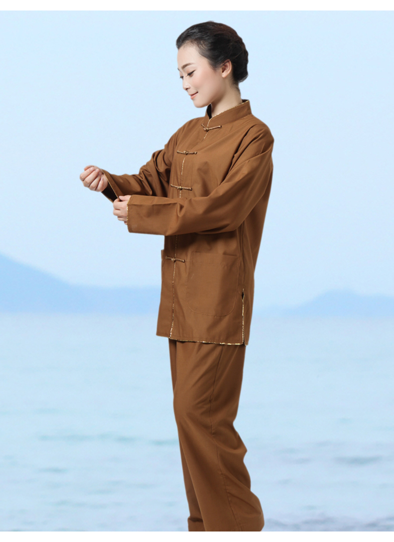 范西奢[夏天穿的]僧人服装佛教居士服女佛系套装中式禅意打坐服中国风