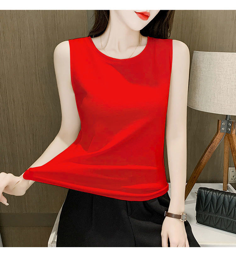 恒源祥品牌旗舰纯棉吊带背心女外穿打底内搭2022夏季新款韩版时尚修身