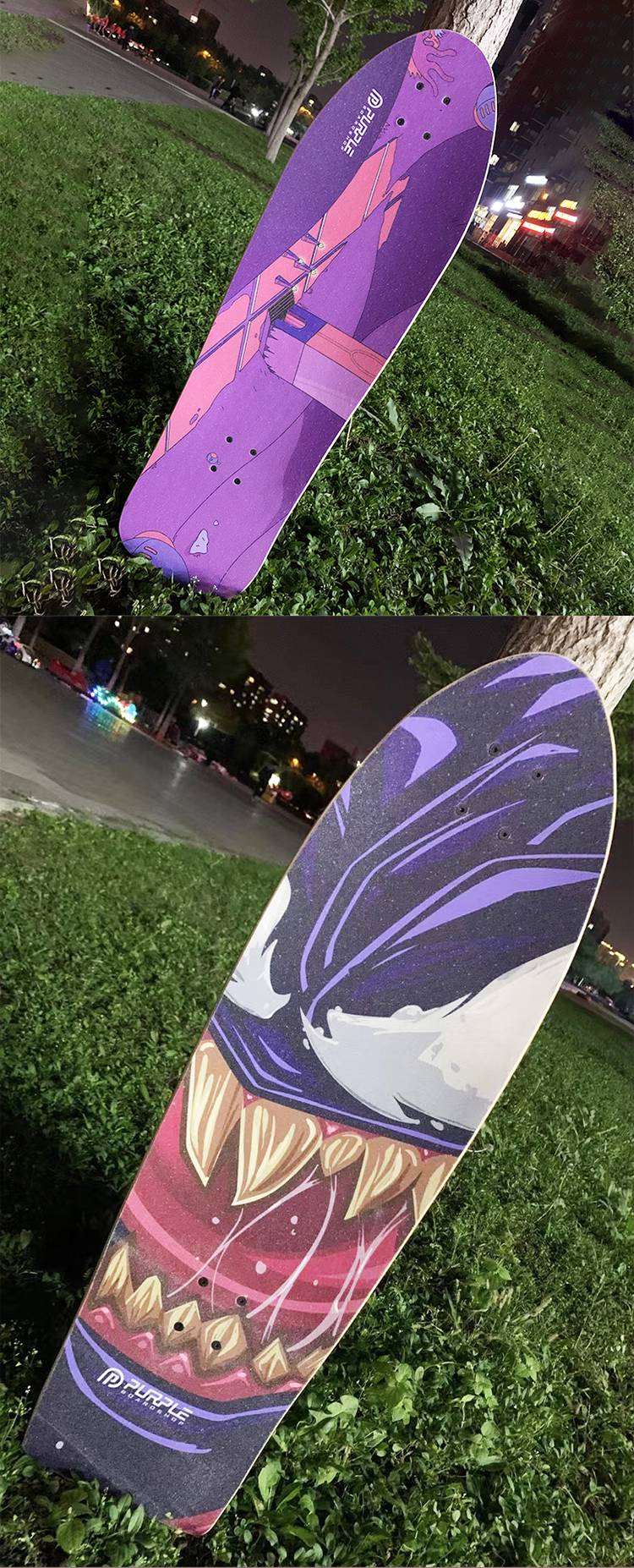 滑板磨砂贴纸陆地冲浪板砂纸长板滑板潮牌磨砂纸短板专业贴纸气孔细沙