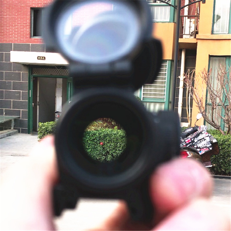户外aimpoint 胶合t1红点瞄准镜 拉鲁快拆 红膜高透光全息镜 高透银膜