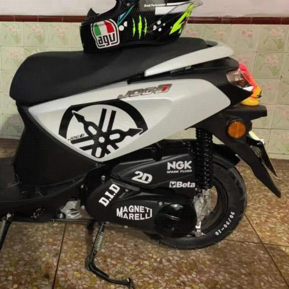 雅马哈巡鹰125贴画巧格改装车贴摩托车贴画轮毂减震贴装饰拉花尾箱