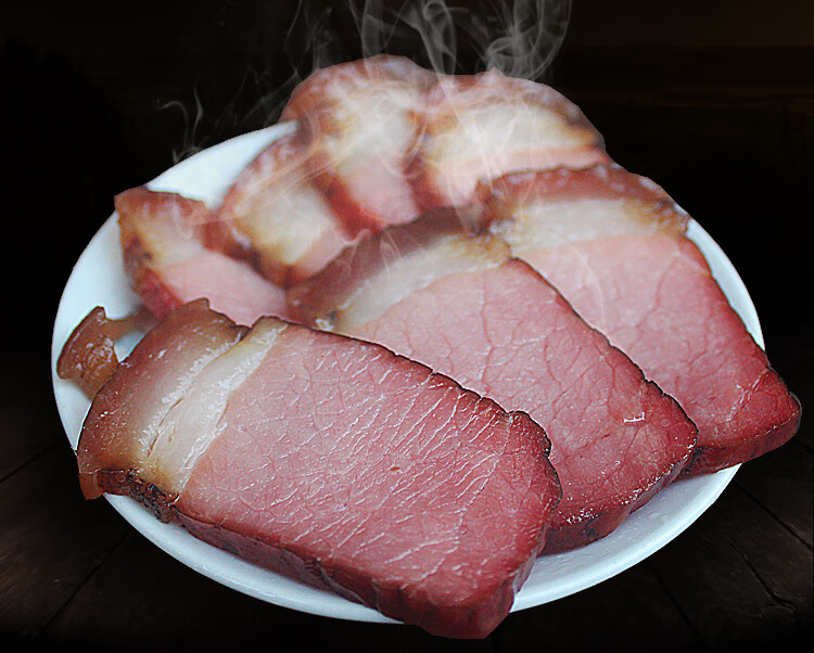 臘肉四川特產正宗農家自制煙燻肉鄉里土豬燻肉鹹肉醃臘味乾貨後腿臘肉