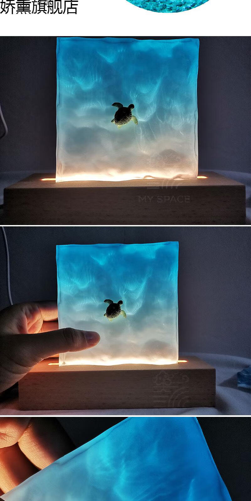 洞狮滴胶摆件成品礼物海洋生物环氧工艺品抖音网红礼物单独白鲸