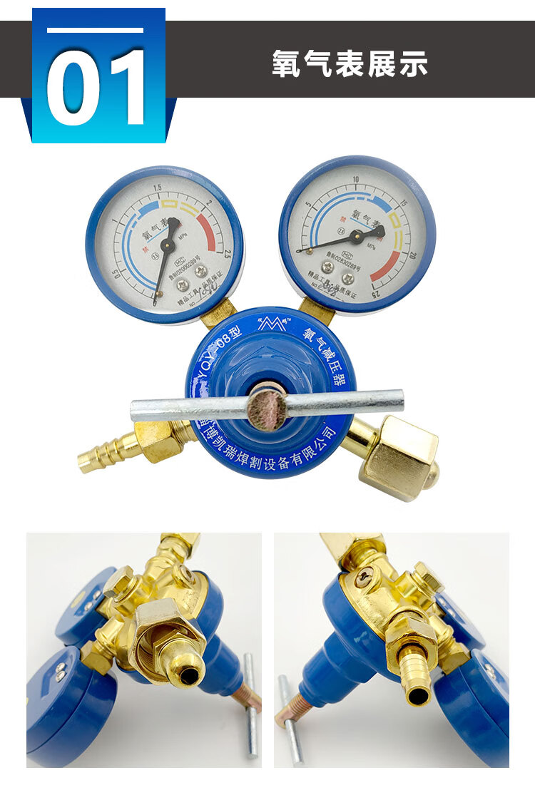 节能氧气二氧化碳气表减压阀器co236v220v全铜焊机配件氧气表