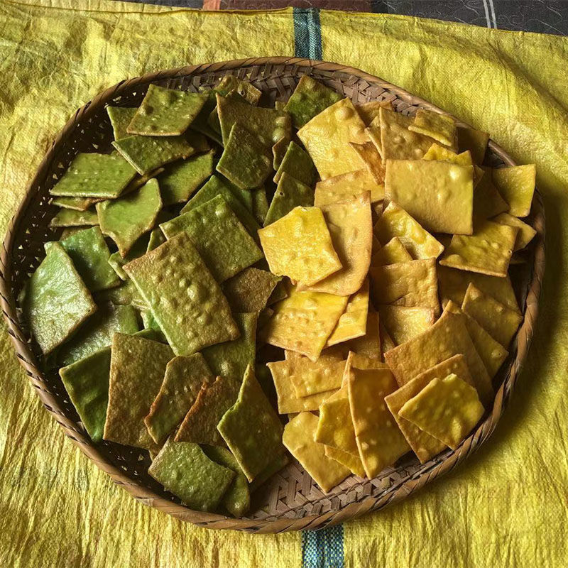 江西铁板烫皮赣州定南龙南全南信丰铁板干农家赣南腊 铁板烫皮青色