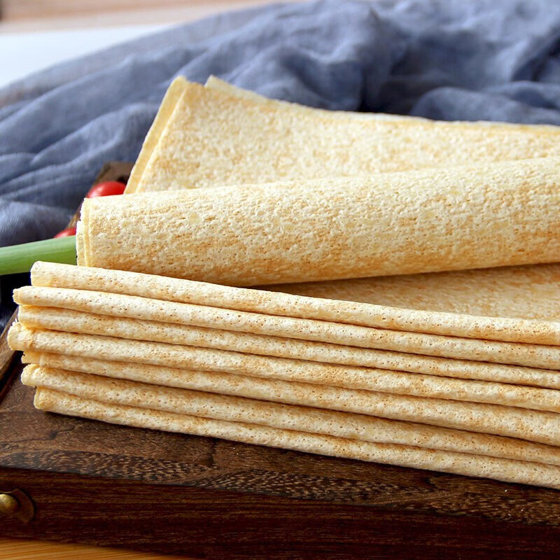 山东煎饼临沂小麦沂蒙粗粮全麦煎饼果子早餐即食软煎饼 5斤 一个包装