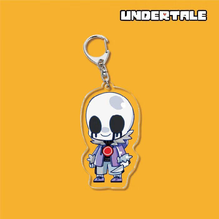 动漫周边亚克力钥匙扣传说之下frisksans创意校园小挂件小吊坠传说之