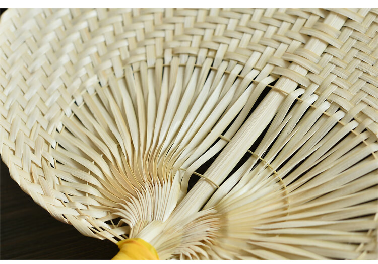 纯手工编织竹扇子大蒲扇轻巧风大手摇扇宝宝扇风驱蚊古典传统 天蓝色