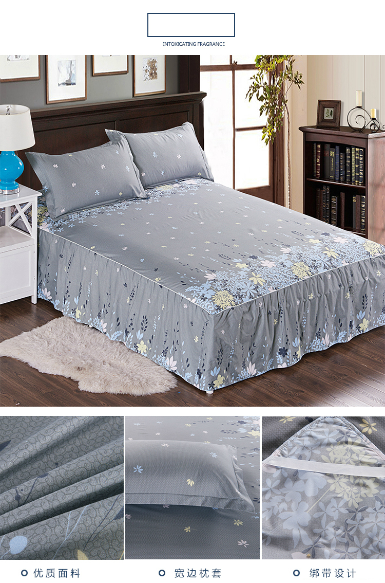 席梦思床裙床罩式床套花边床单防尘保护套单件1.5米1.