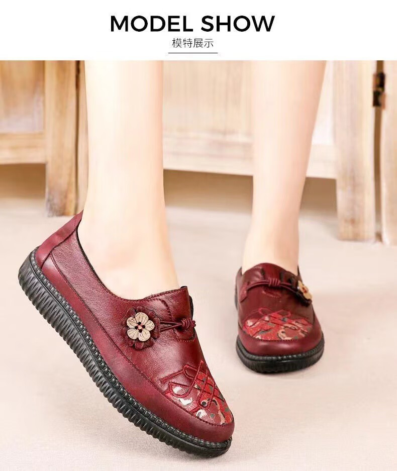 老太太鞋女奶奶鞋春秋新款软底防滑轻便妈妈鞋透气舒适老太太鞋黑色35