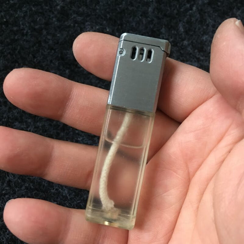 透明油仓储油式打火机 可视油仓砂轮煤油打火机不可更换棉线火机 金头
