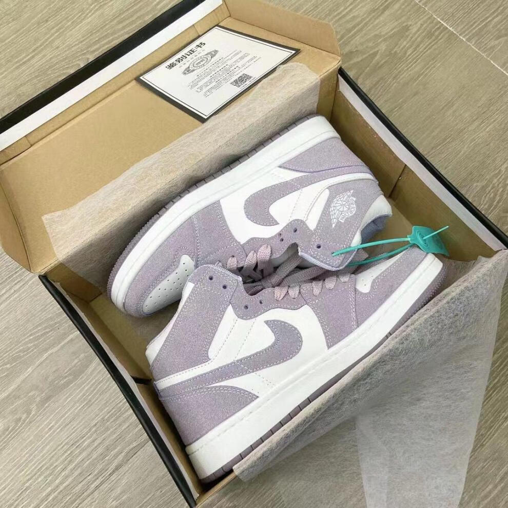 莆田纯原旗舰官方同款 aj1二次元镭射反光彩虹黑白线条板鞋高帮男鞋