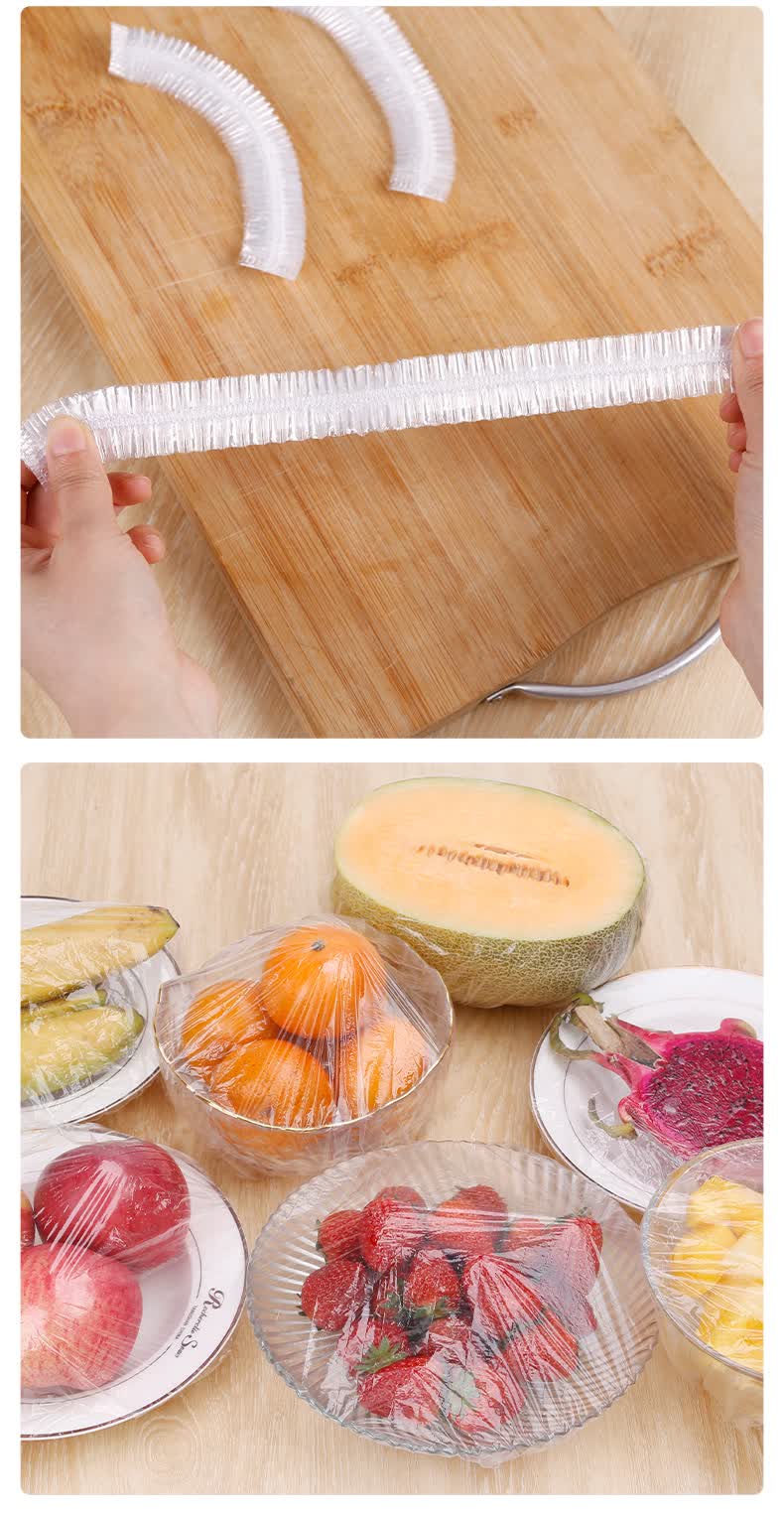 盖菜保鲜膜套一次性保鲜袋套剩菜剩饭保鲜碗罩松紧口食品级保鲜膜盖套