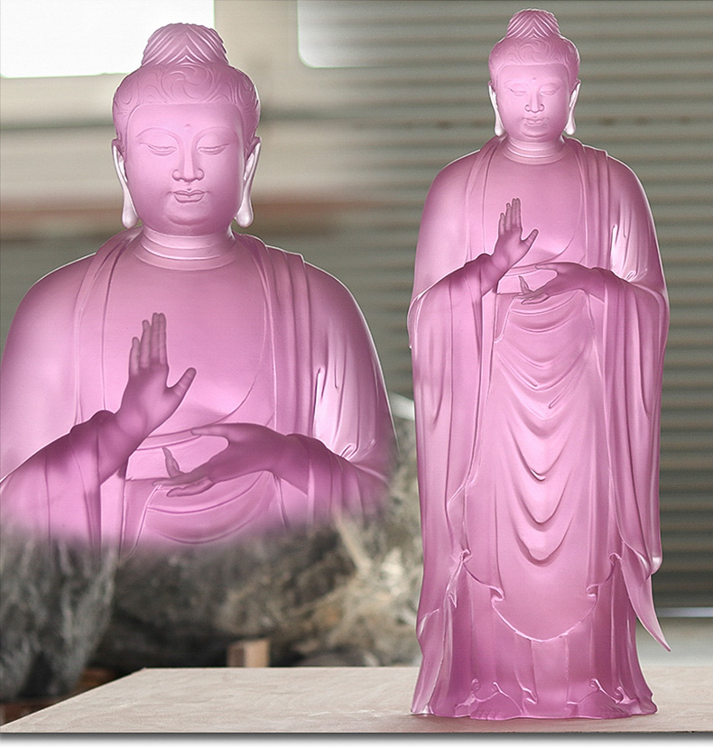 80cm药师七佛七手势七色佛像摆件琉璃光如来坛城寺院佛堂供奉佛具