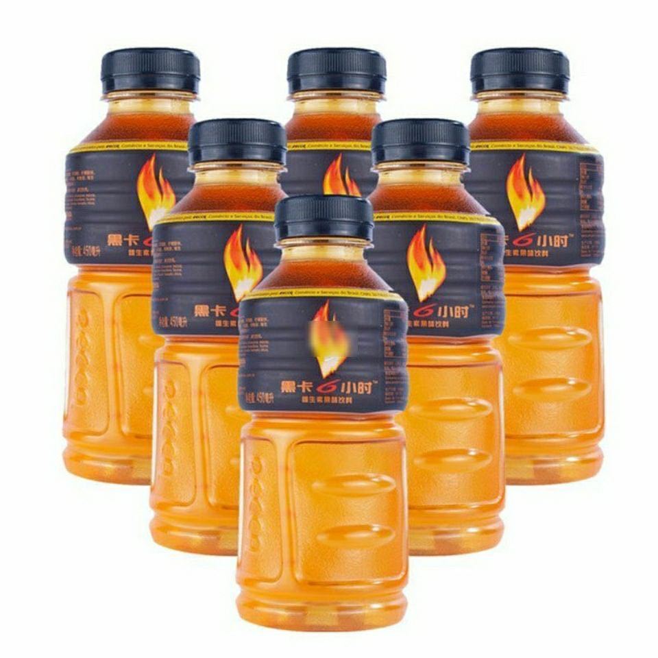 黑卡6小时饮料450ml5黑卡6小时整箱450ml瓶装运动功能性饮料黑卡6小时
