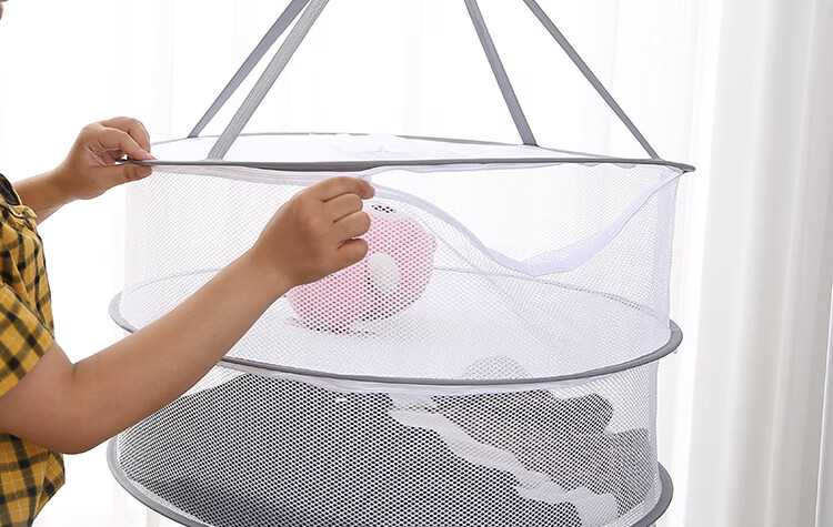 晾晒网食物 网兜晒干笼防苍蝇平铺不锈钢晒食物干网大号网篮鱼干可