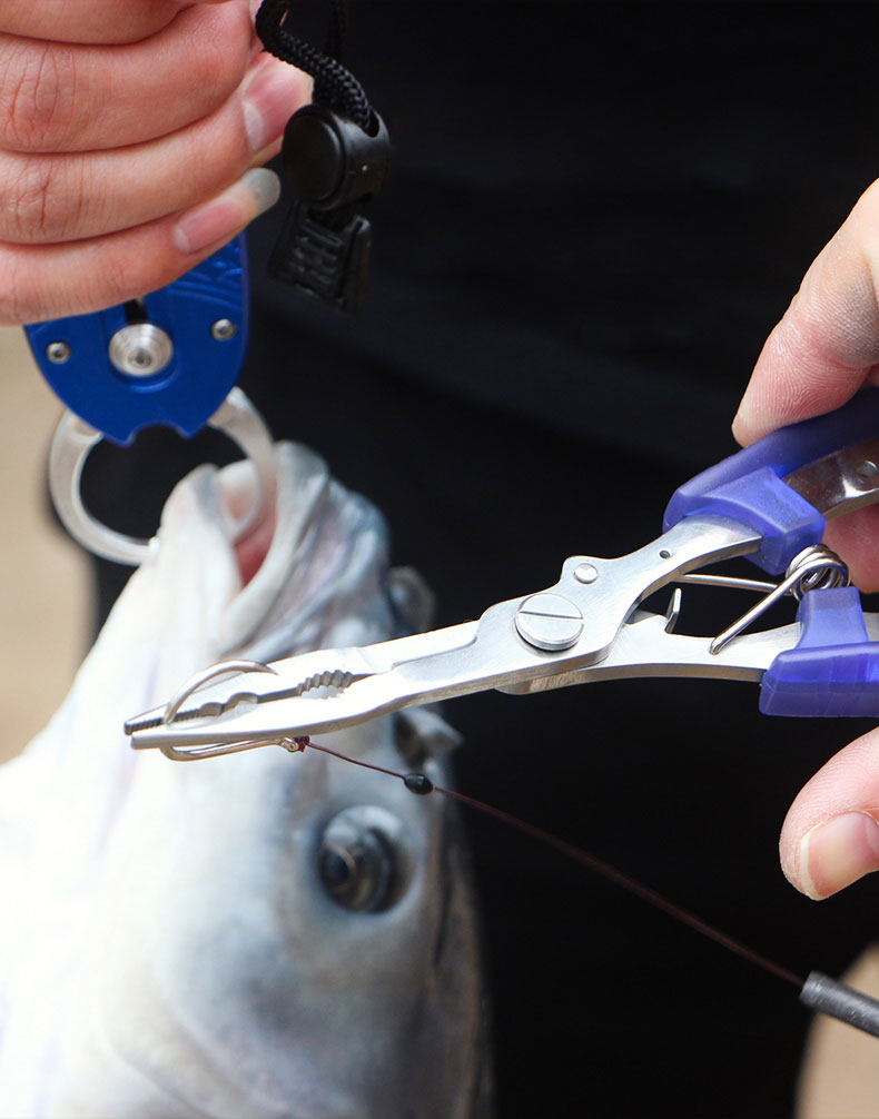 渔之源同款迎科仓吉路亚取钩器多功能路亚钳不锈钢剪线钓鱼钳摘钩钳