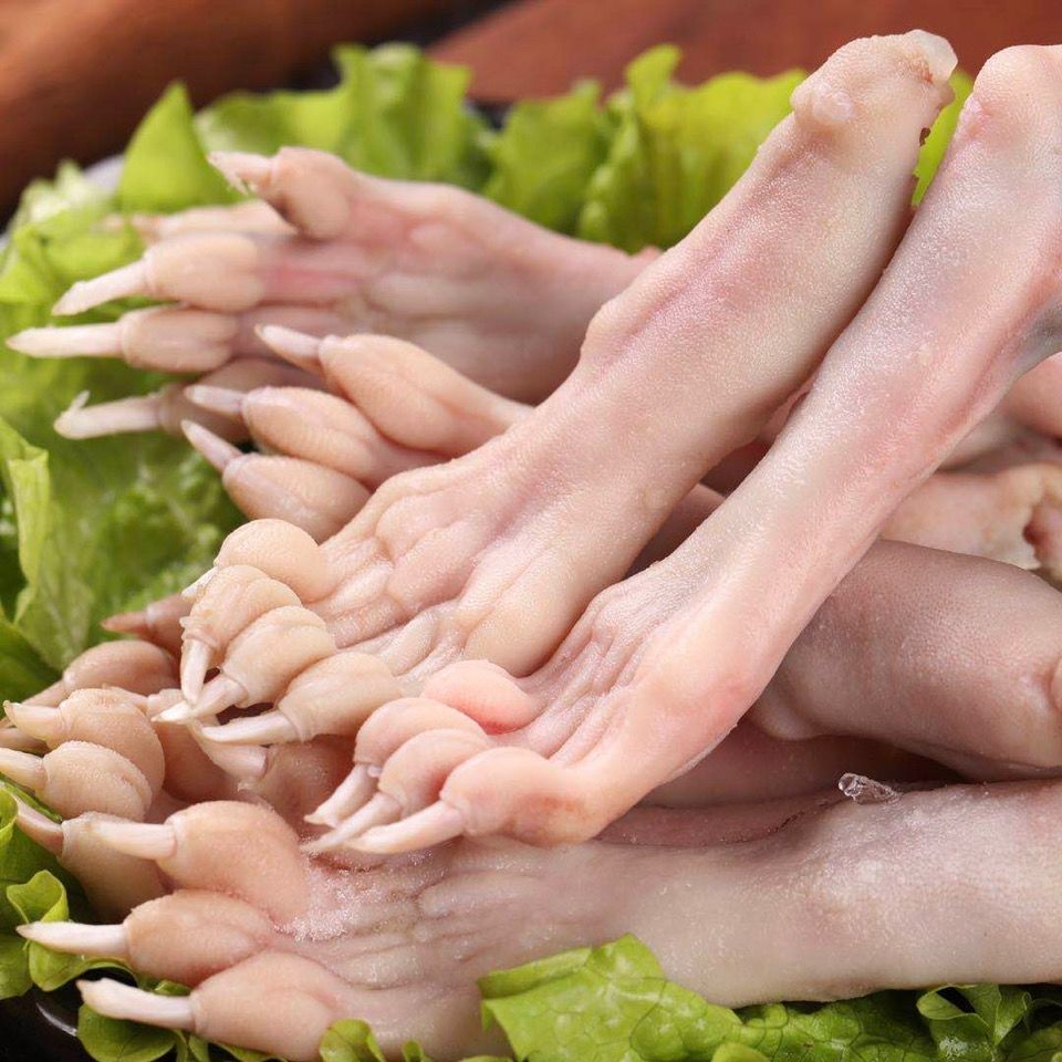 新鲜冷冻兔爪带骨兔爪脱毛兔掌兔蹄子烫毛兔后腿爪子 新鲜兔爪3斤【图