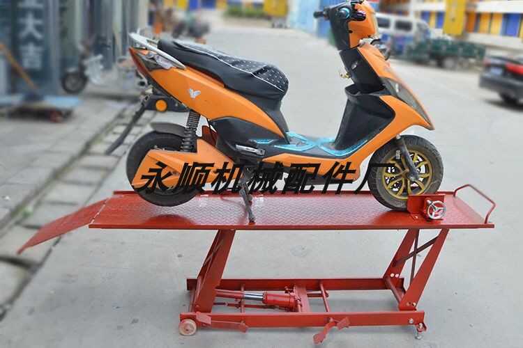 摩托车跑车电动修理工具举升升降机维修台修车架升降台工作台气动气动