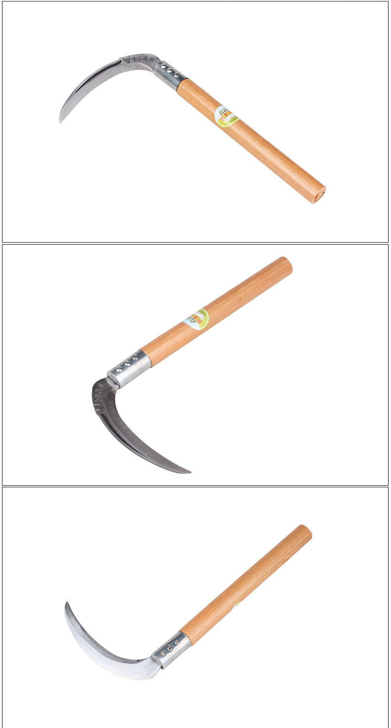农用工具割草割水稻农具家用收割小麦玉米工具园艺园林农具 弯柄镰刀