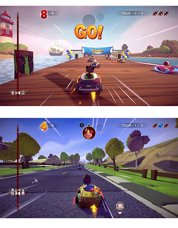 n195任天堂switchns游戏加菲猫卡丁车疯狂竞速赛车英文版普通版英语