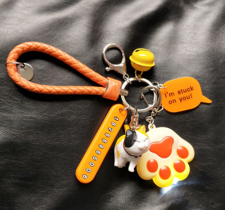 酷奇kuqidaishu袋鼠高端钥匙扣女简单大气挂坠潮牌包包小众挂件防丢