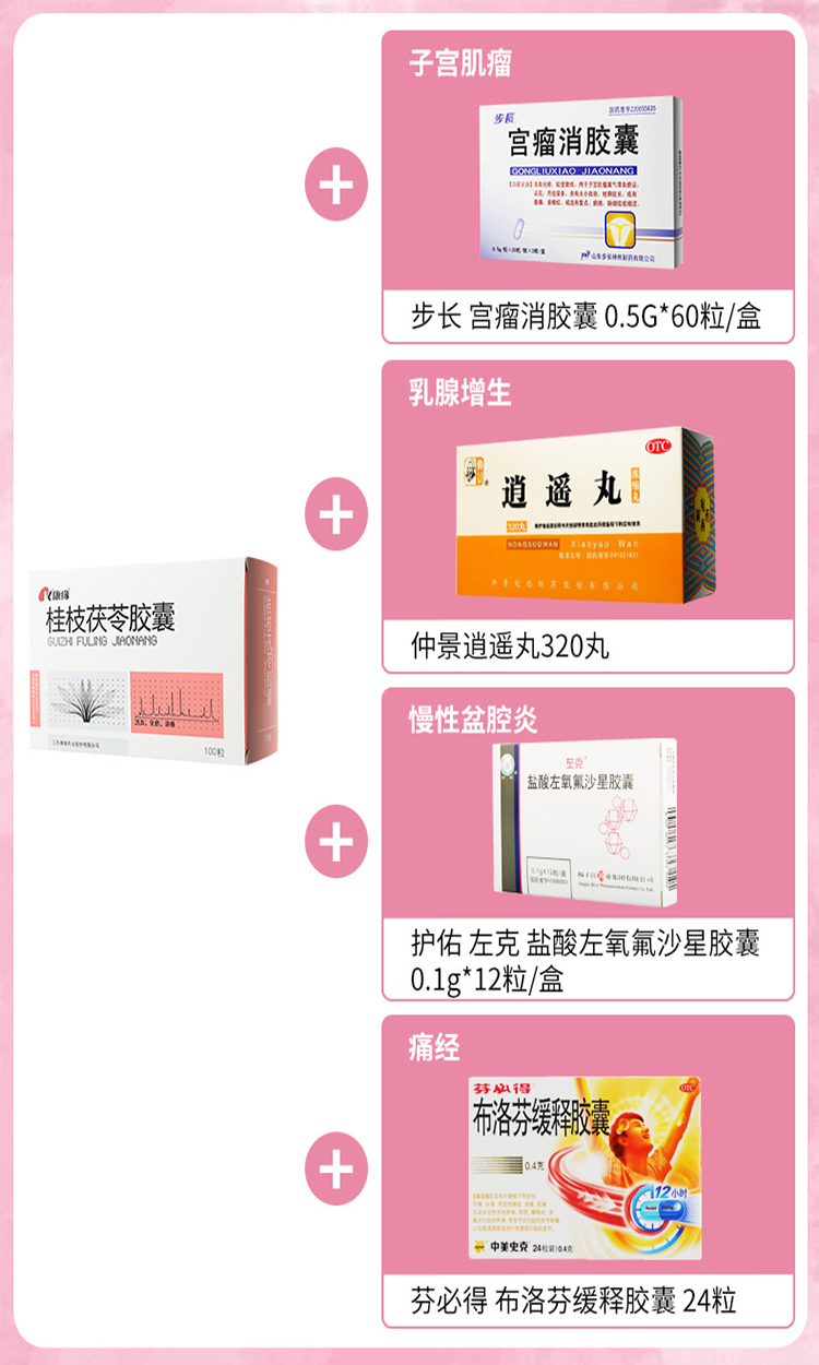康缘 桂枝茯苓胶囊 0.31g*100粒 6盒装