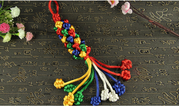 吉祥特大号菠萝造型金刚结吉祥结 五色款 车饰挂件【图片 价格 品牌