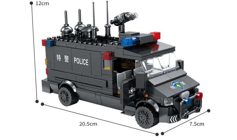 乐高lego积木玩具特警系列益理智拼插警察局武装悍马拼插模型新年礼物