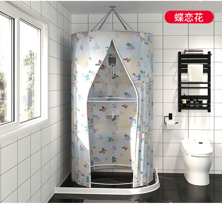 浴室浴帘水布卫生间洗澡帐浴罩浴帐冬天家用帐篷厕所浴照加厚大号升级