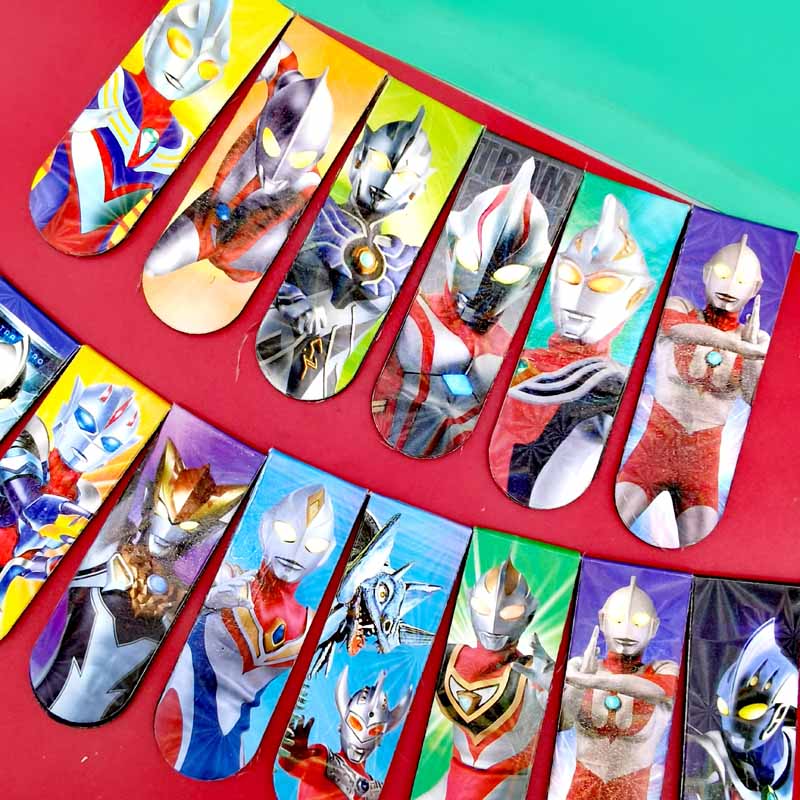 奥特曼磁性书签创意炫酷高颜值宇宙英雄学习文具翻书夹书夹子磁铁磁力