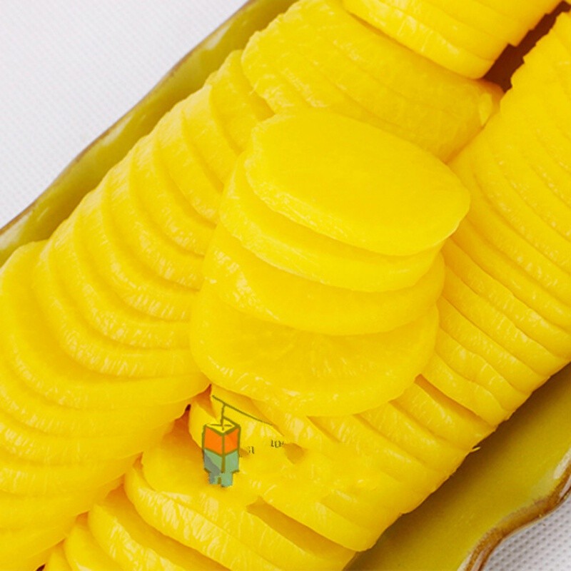 3袋脆甜萝卜片韩式泡菜咸菜韩国风味即食凉拌寿司黄萝卜圆片350g袋x1