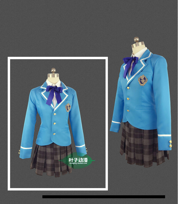 现货 偶像梦幻祭 二年级 女主 cosplay校服女子制服 服装 衣服全套
