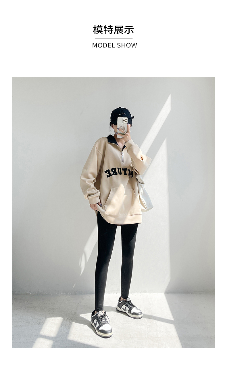 卫衣lo领女美式复古hphop潮牌中长款遮屁股oversze秋季官方旗舰