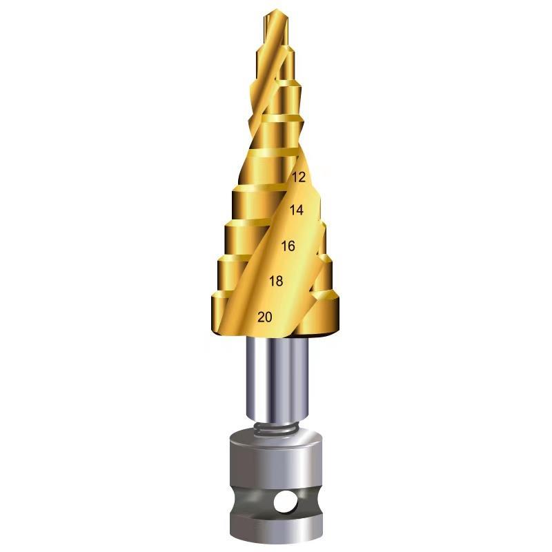 宝塔钻头含钴钻不锈钢专用钻头钨钢钻头宝塔钻头电动扳手钻头木工风