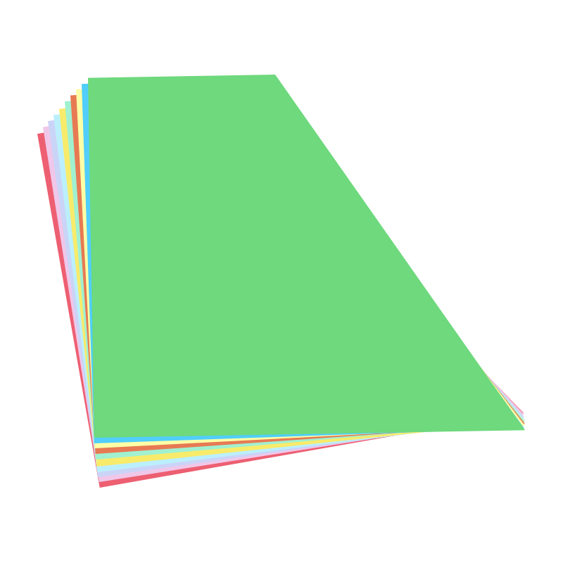 仓梵 直角梯形卡纸彩色 几何图形公开课教学教具形状纸片卡片异形折纸