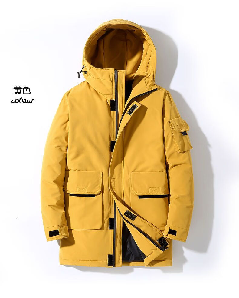 波士顿羽绒服男高档加肥加大服男中长款白鸭绒冬季新男士青年学生韩版