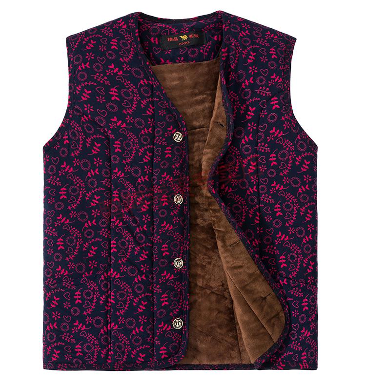 特价捡漏鸭鸭旗舰官方店老人派克马甲女中老年加肥大码棉坎肩奶奶居家